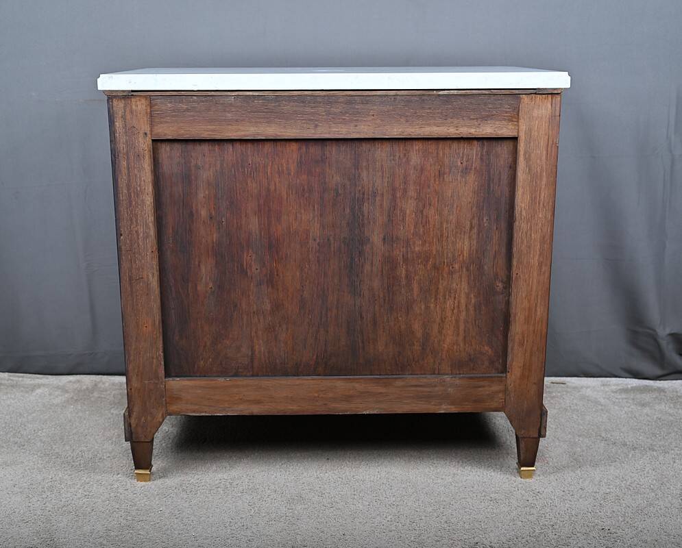 Rosewood and rosewood marquetry commode, Louis XVI style – late 19th century