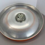 Rare Orange 50cm Charlotte Perriand Disc Wall Light by Staff, Germany 1970