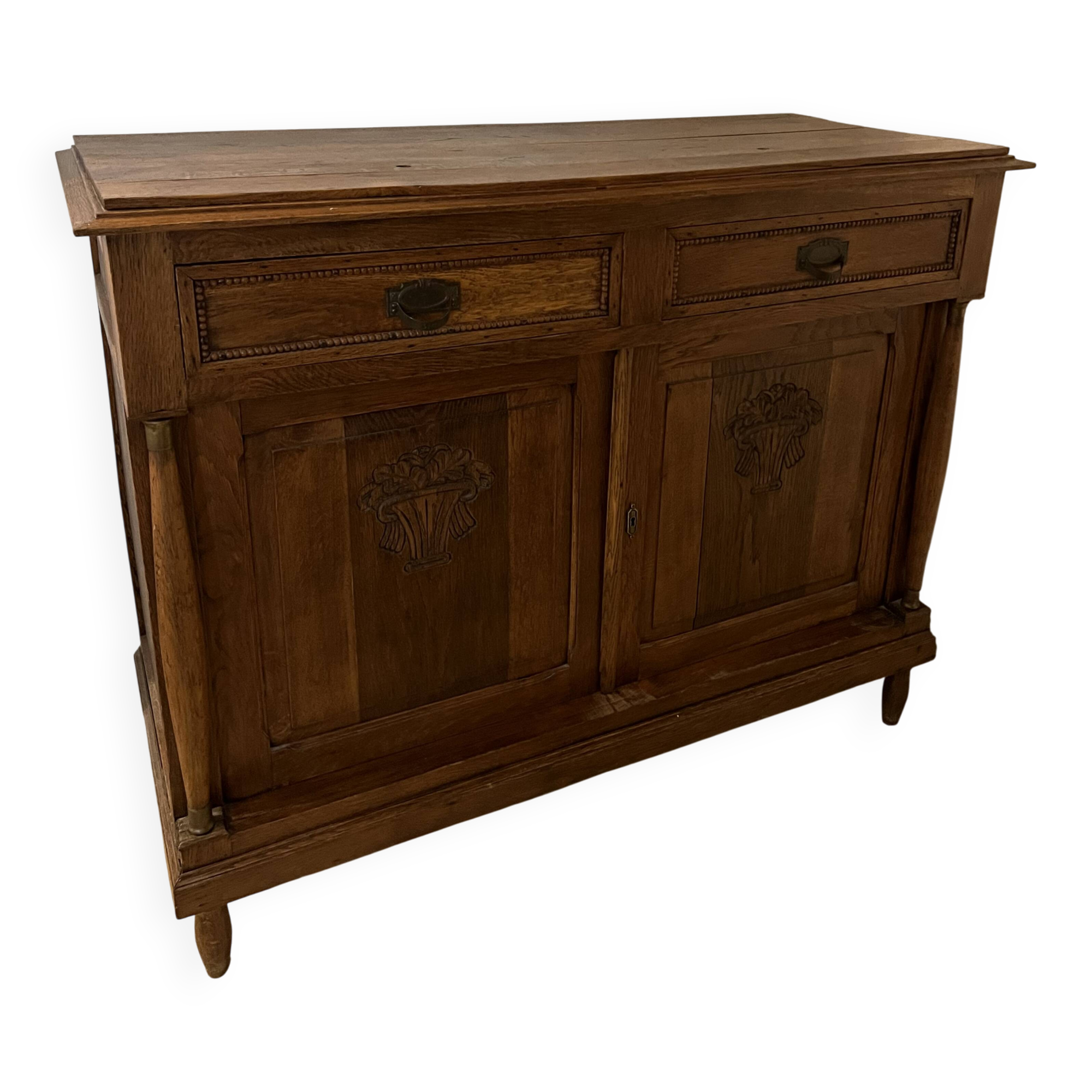 Buffet 18th century louis xiii magnificent wooden storage cabinet