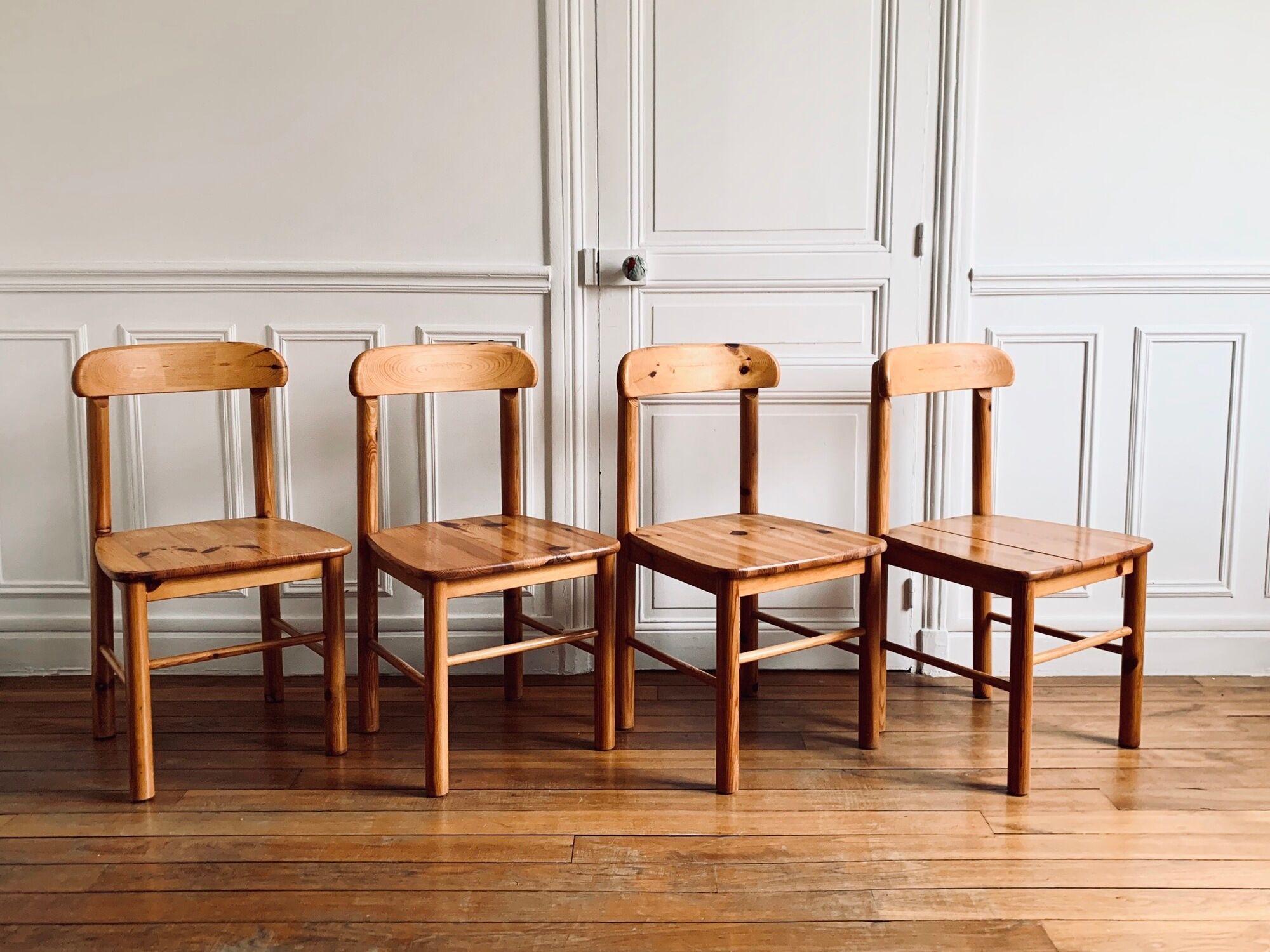 Chaises pin massif par Rainer Daumiller pour Hirtshals Savvaerk