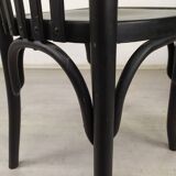 Pair of black bistro chairs