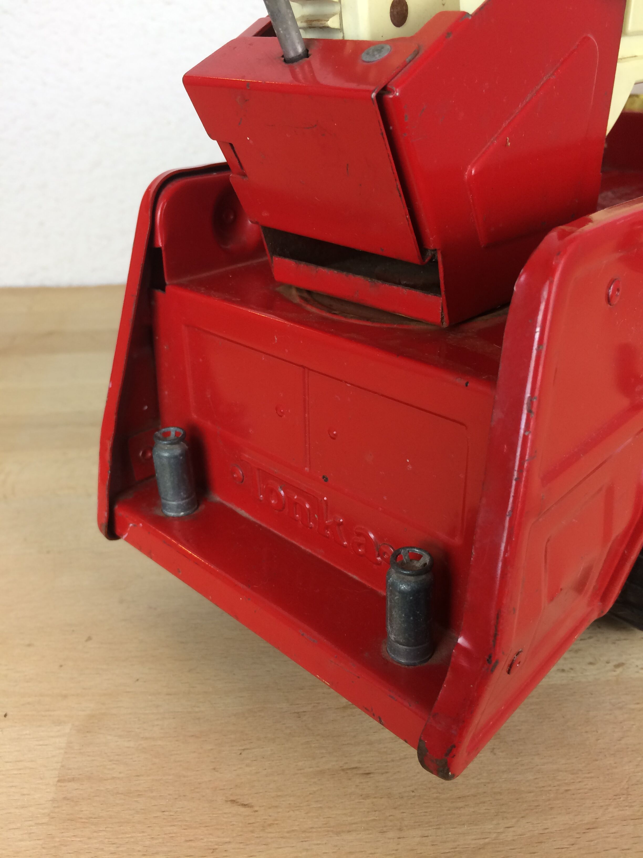 Tonka large format fire truck, antique toy