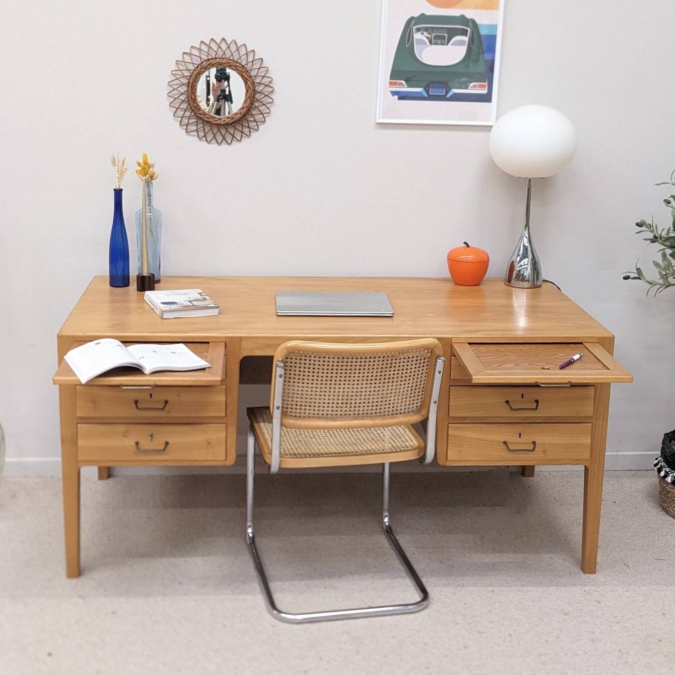 Vintage oak desk