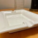 White ceramic ashtray