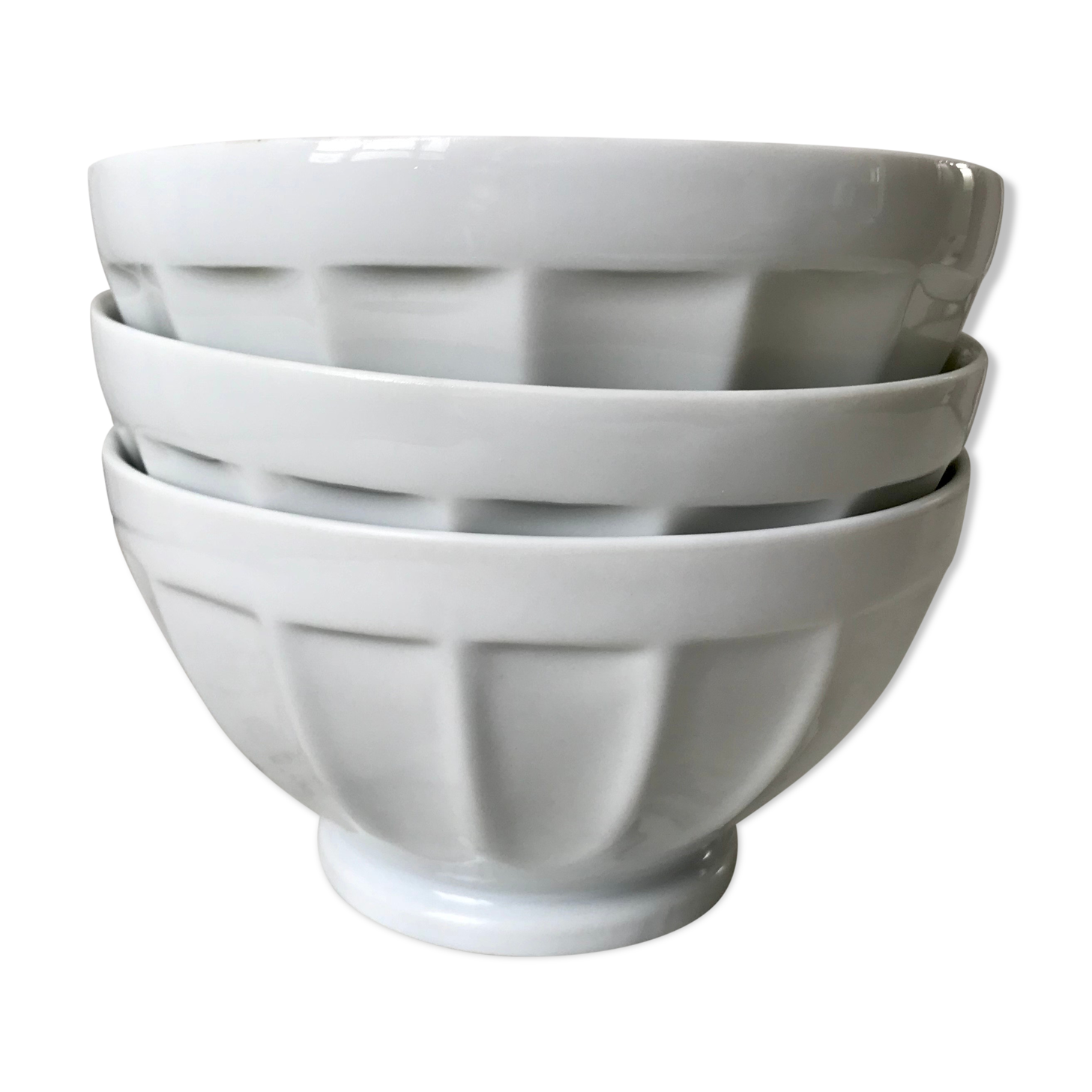Trio of old bowls Limoges years 40-50