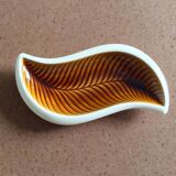 4 dishes Verceram vintage leaves