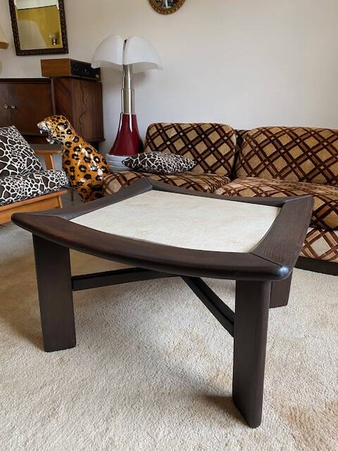 Table basse style Japandi vintage