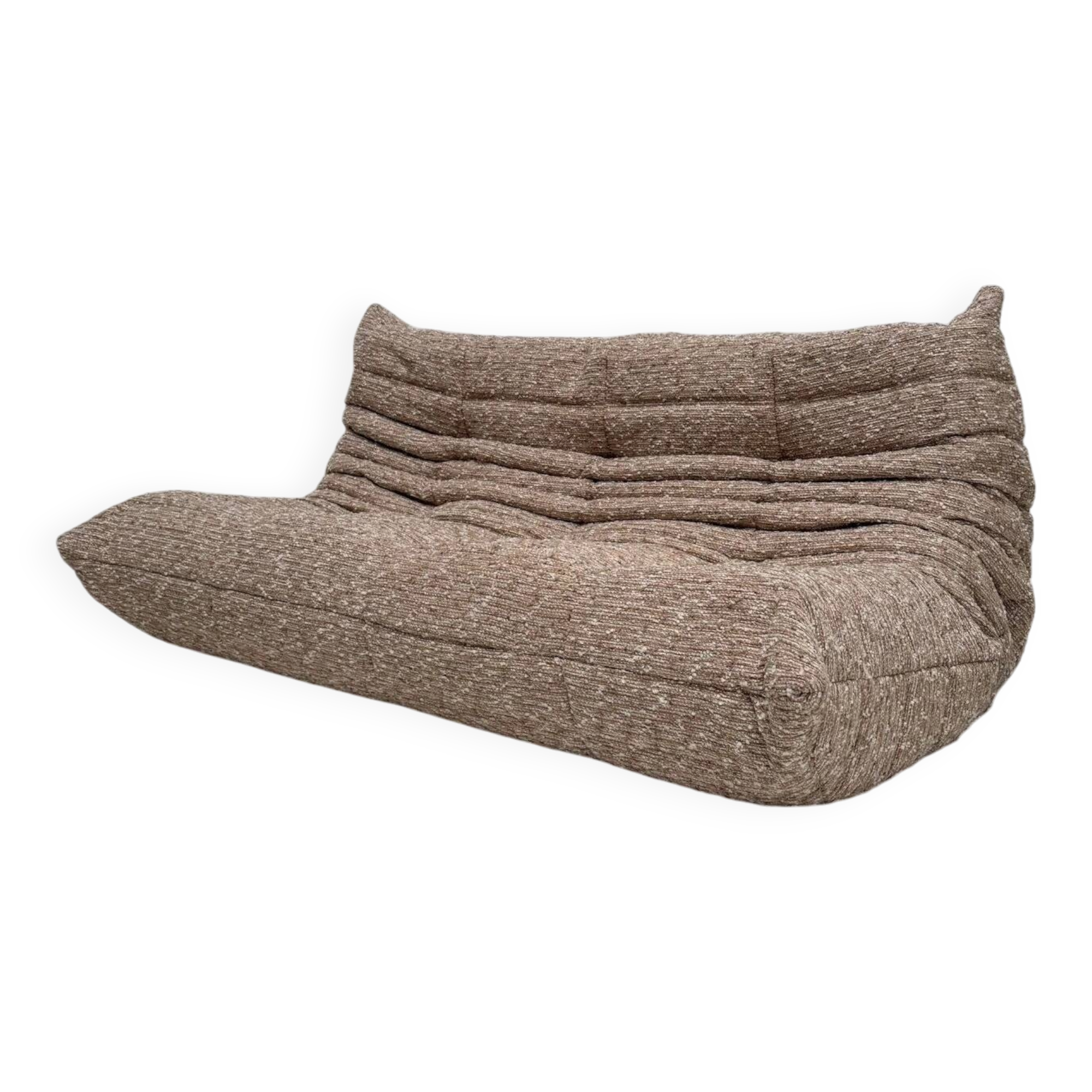 Vintage Original Bouclé Togo 3-Seater by Michel Ducaroy for Ligne Roset