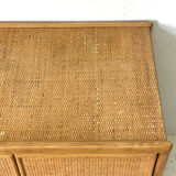 Vintage rattan sideboard 1960