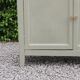 Renovated old Parisian buffet – Clay Green Envie & wooden top – 99 cm