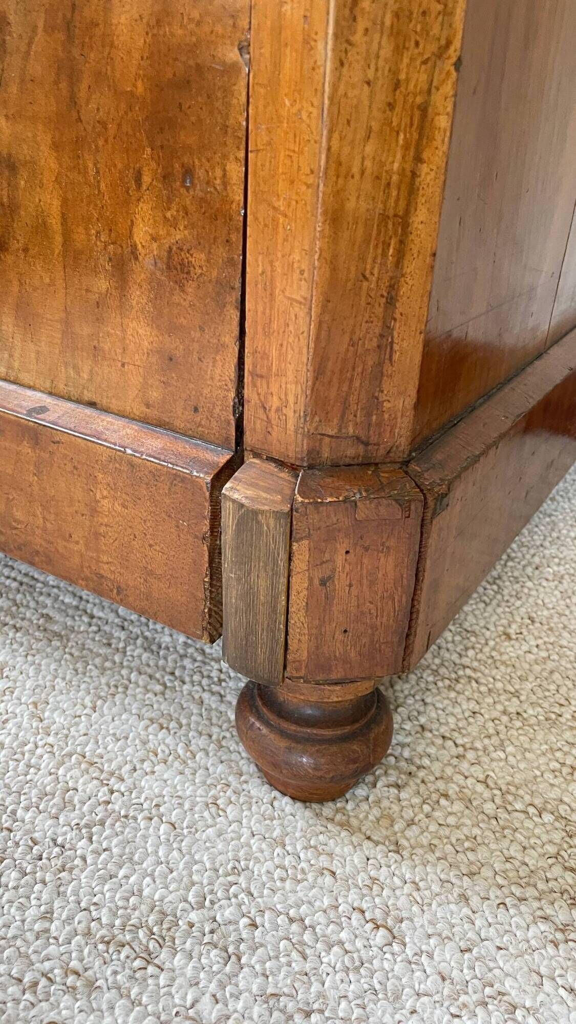 Antique Walnut and Solid Wood Commode