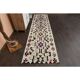 1970s Vintage Turkish Hand-Knotted Wool Cotton Beige Runner Rug 91x350