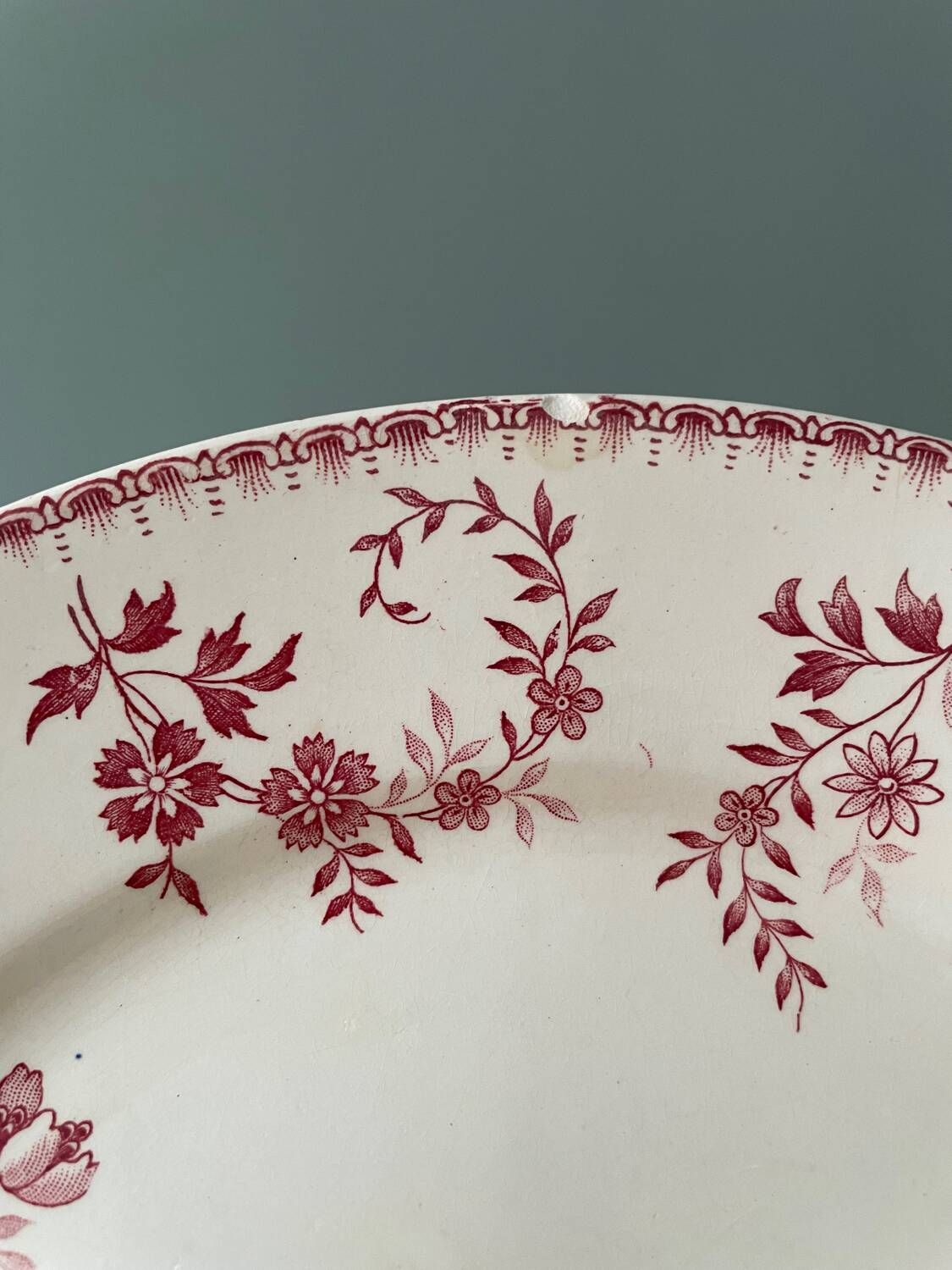 Series of 10 flat plates Terre de Fer Poincelet-Masquelier