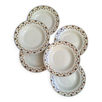 Gien 456 soup plates