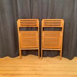 A pair of folding chairs, Netherlands, 1970s.