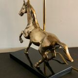 Brass horse lamp 1970