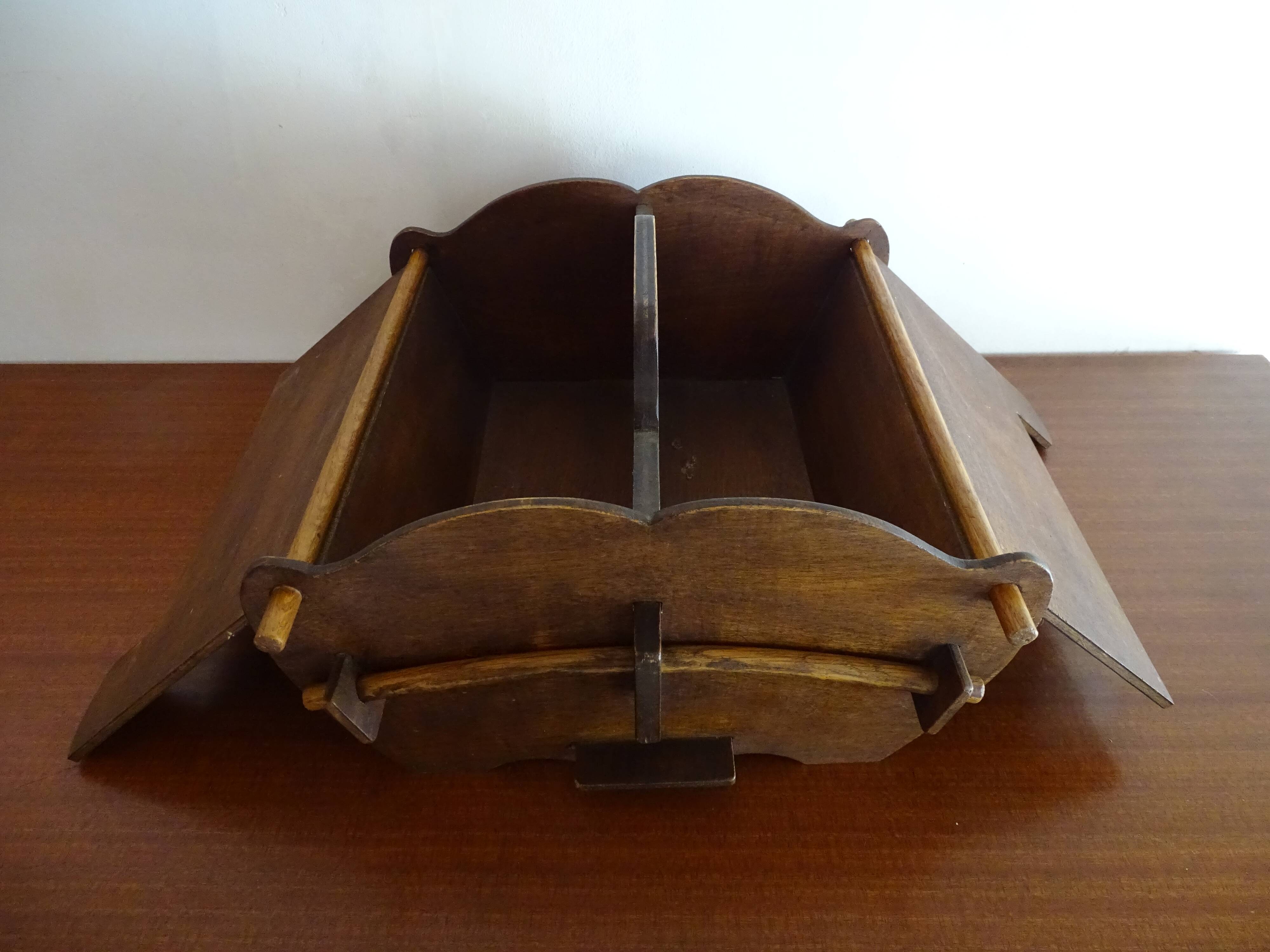 Scandinavian worker in vintage wood