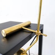 Modern Italian Table Lamp in Brass and Metal, Stilnovo Style