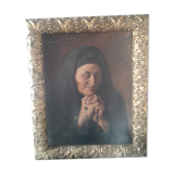 Painting Old,old lady portrait