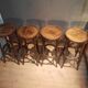 Set of 4 bar stools in "Thonet" style.