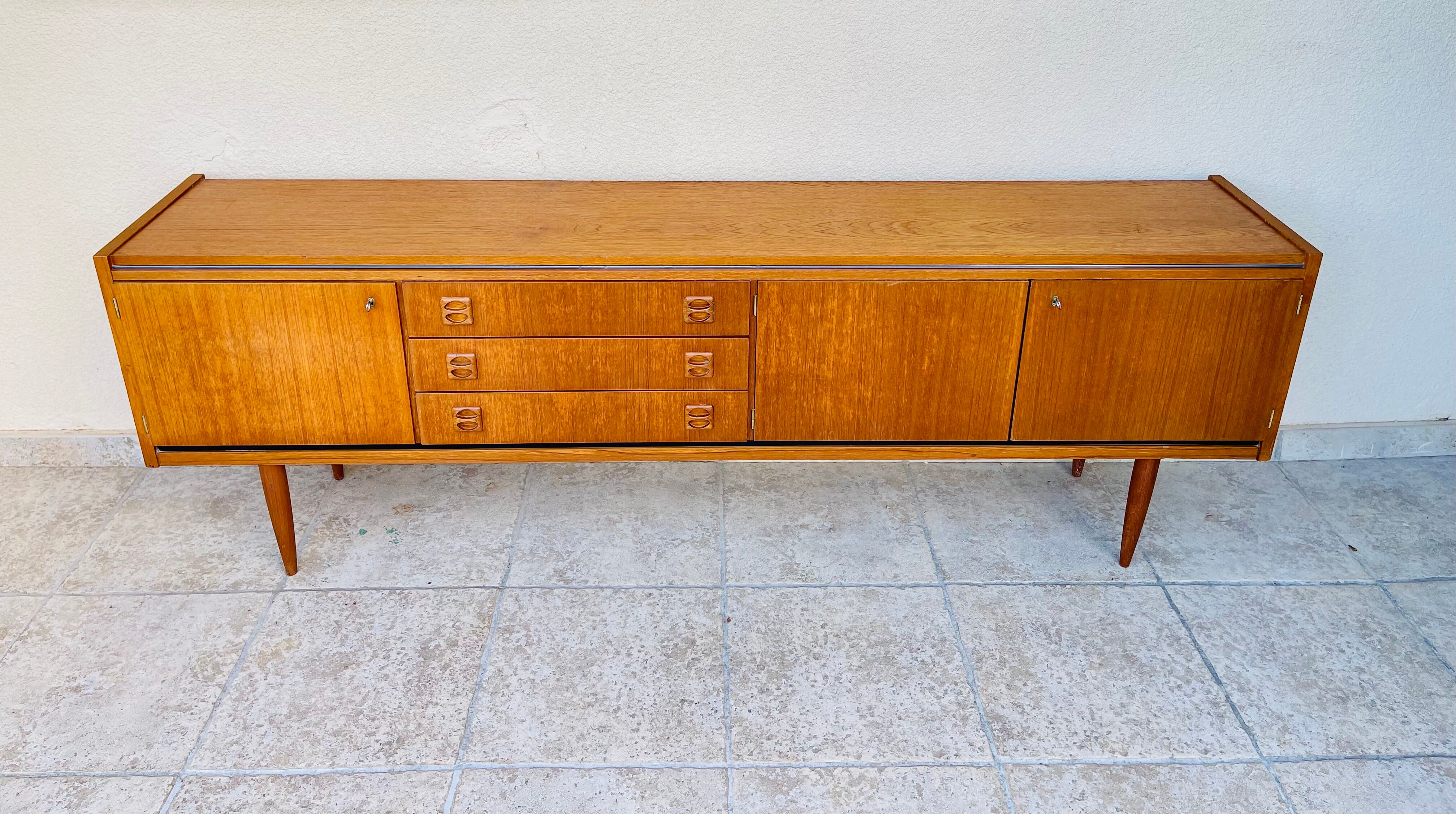 Scandinavian teak row