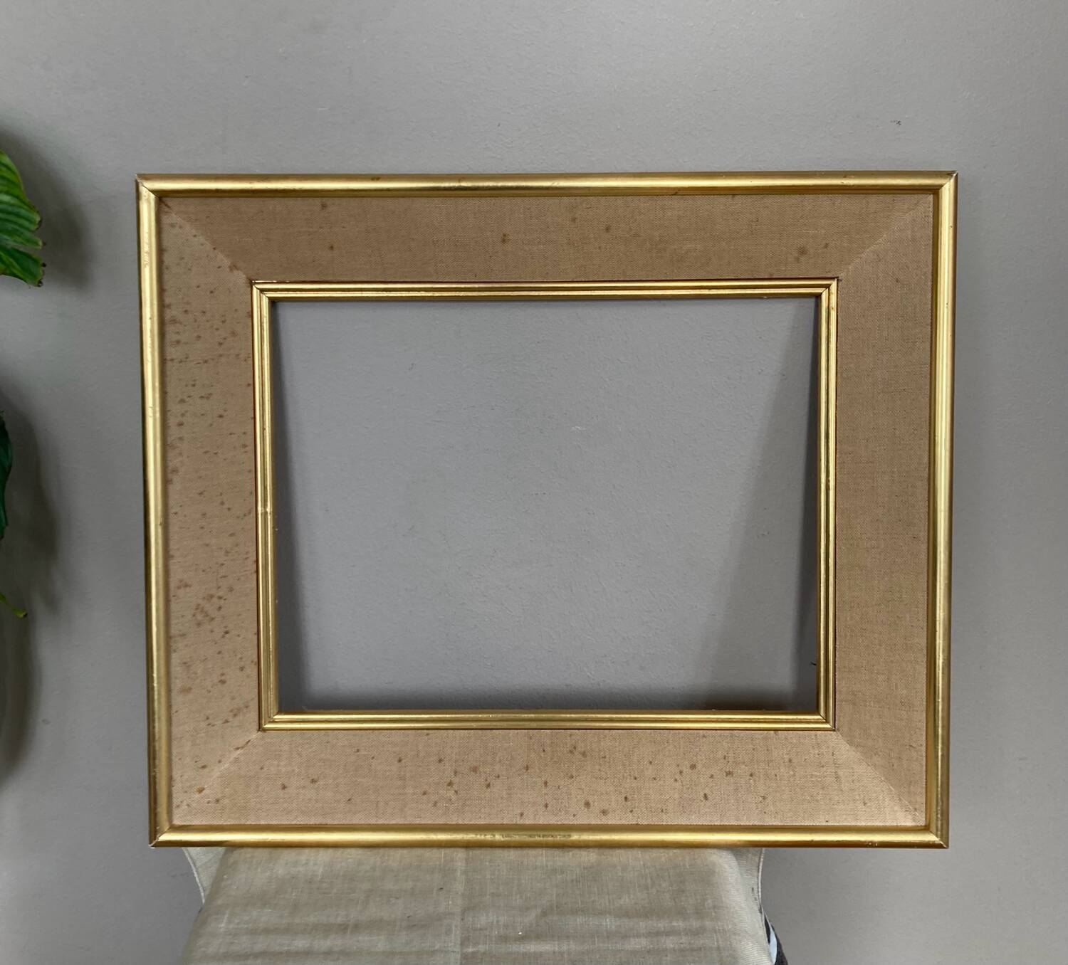 Frame in gilded wood and fabric 1950s/60s