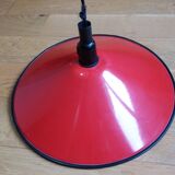 Suspension tole émaillée rouge Rolly 42 cm