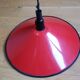 Rolly red enameled canvas pendant light 42 cm