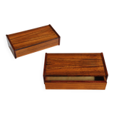 Vintage rosewood floating bedside tables. Set of two. 1960s