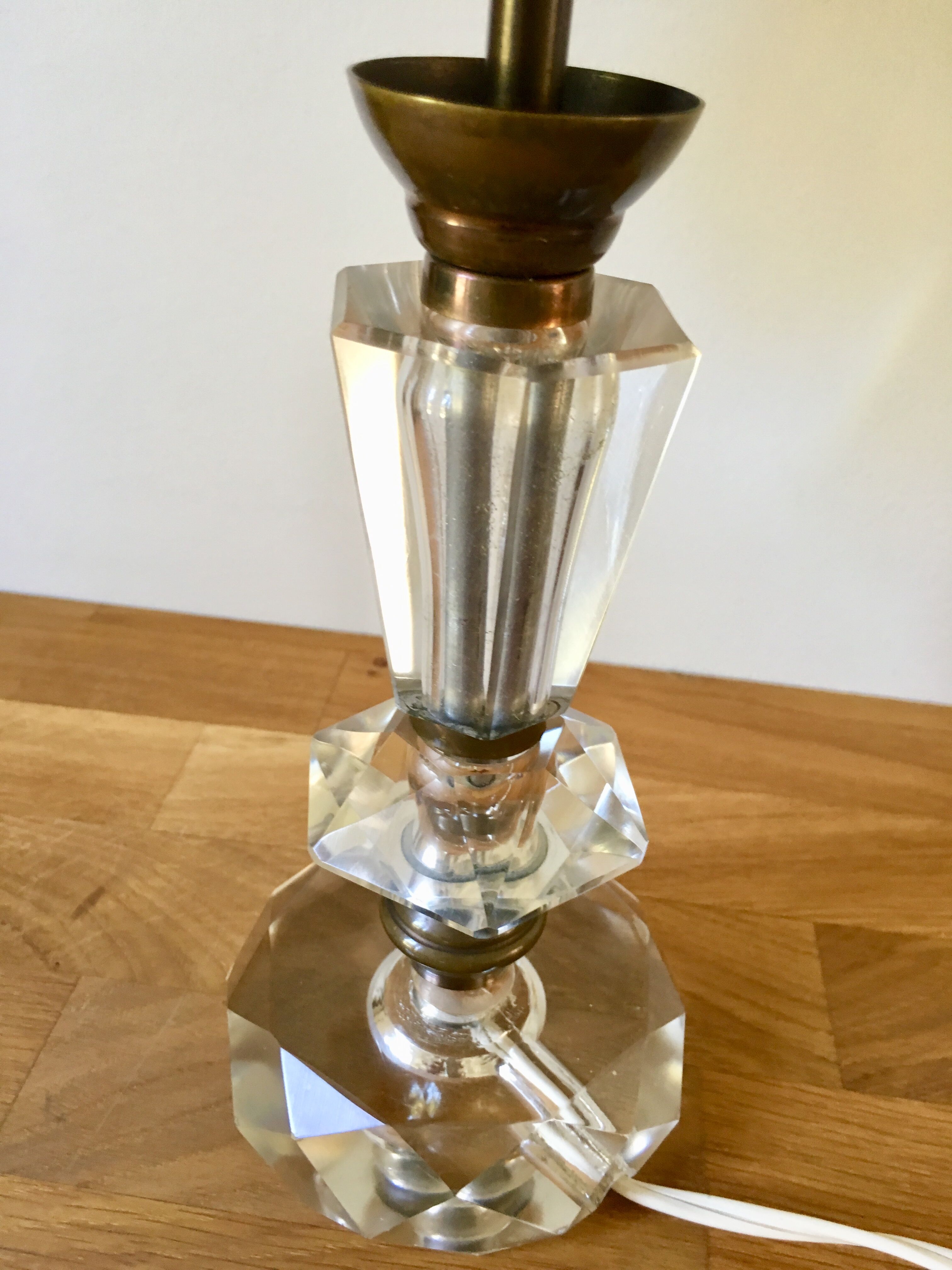 Art Deco-style crystal lamp 1930