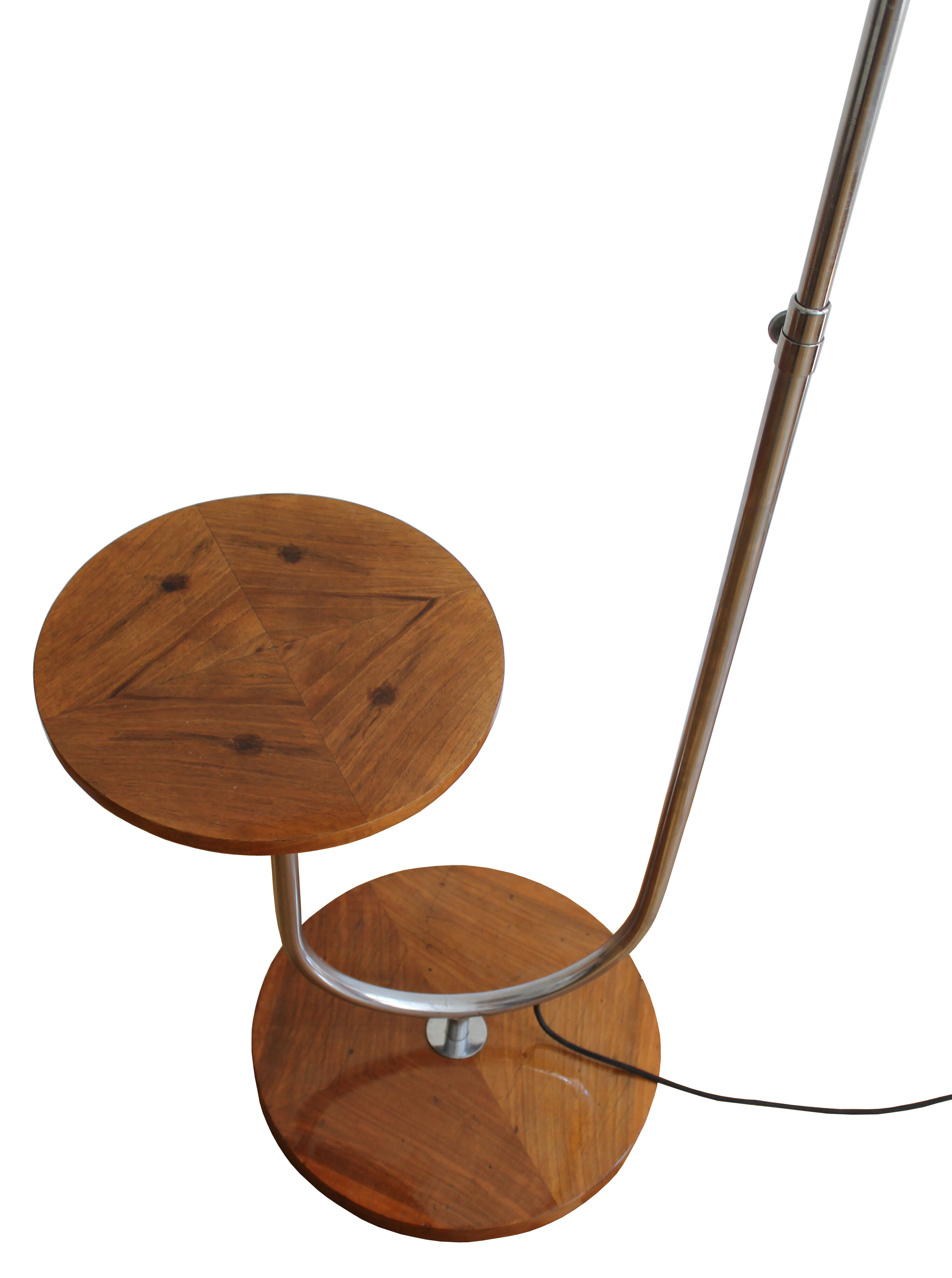 Bauhaus chromed floor lamp from Slezak 1930