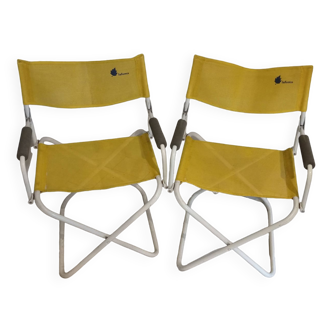 Pair of Lafuma folding armchairs