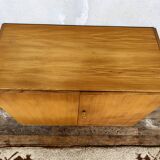 Vintage furniture werhfritz – light wood & black metal legs