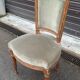 Salon de style Louis XVI en bois doré et velours