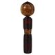 Decorative Kokeshi doll sculpture from northern Japan, hand-painted, signed.