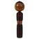 Decorative Kokeshi doll sculpture from northern Japan, hand-painted, signed.