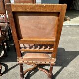 Set of 12 Henri II neo-Renaissance style chairs in walnut