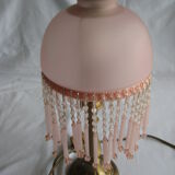 Brass bedside lamp with tassel