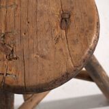 Tabouret rond ancien (c.1900) #20