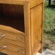 Large oak bedside cabinet
