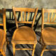 Chaises de bristo vintage industrielle