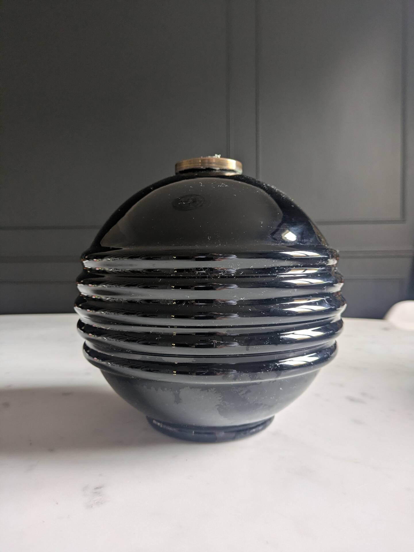 Art Deco lamp base by Jacques Adnet