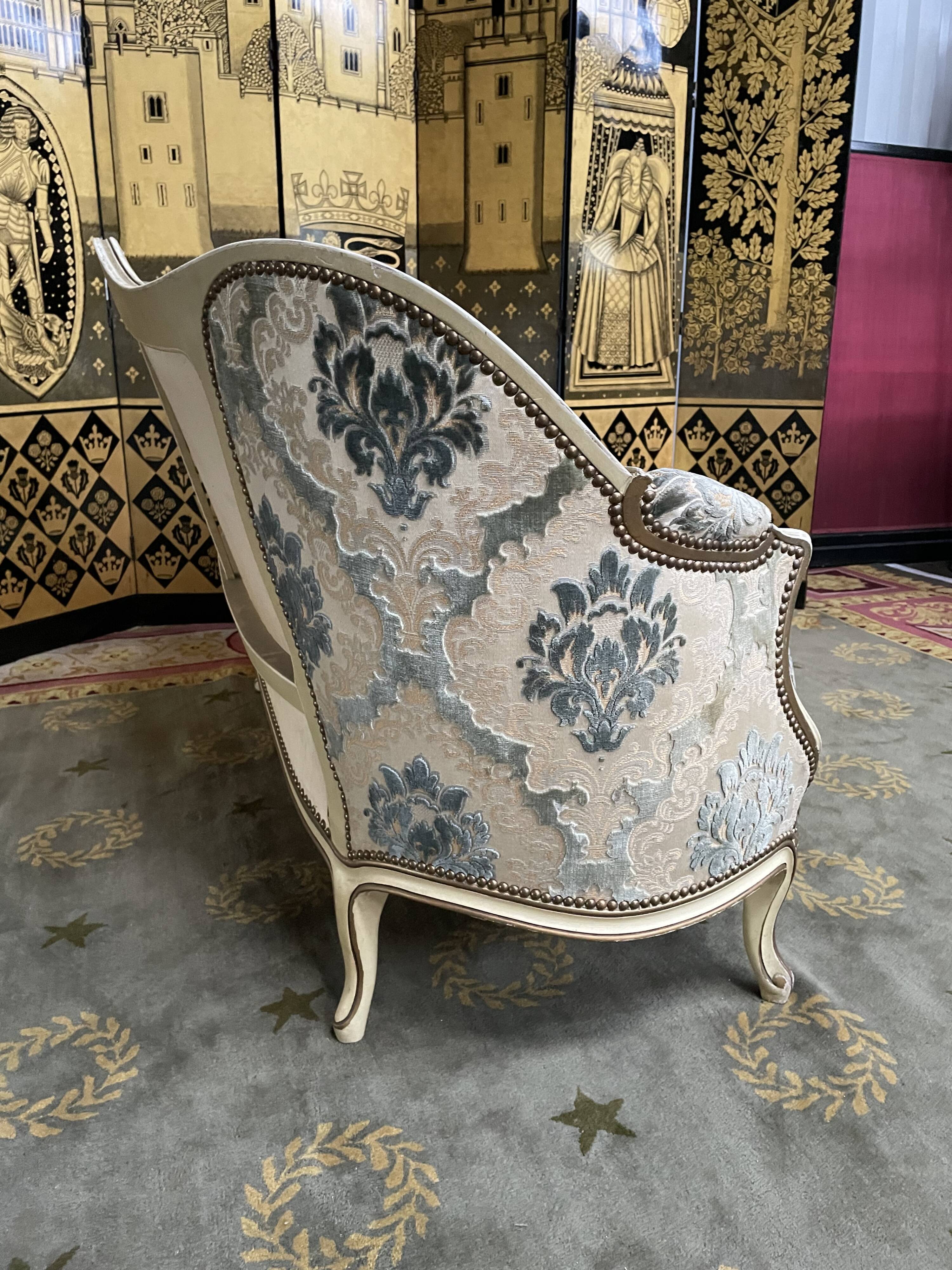 Louis XV style basket sofa