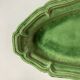 Dieulefit XXXL glazed earthenware dish with fluting 1950