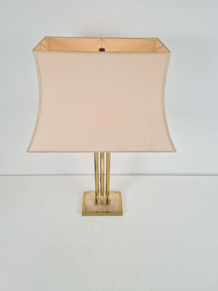 Brass Table Lamp from Deknudt, Belgium, 1978