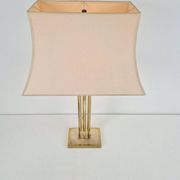 Lampe de table en laiton de Deknudt, Belgique, 1978