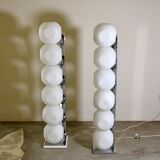 Floor lamp model 440 Space Age by Luci Italia, set of 2.