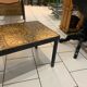 Table basse vintage ceramique circa 1970