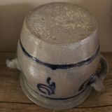 Blue grey stoneware pot