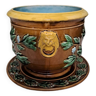 Cache pot en barbotine
